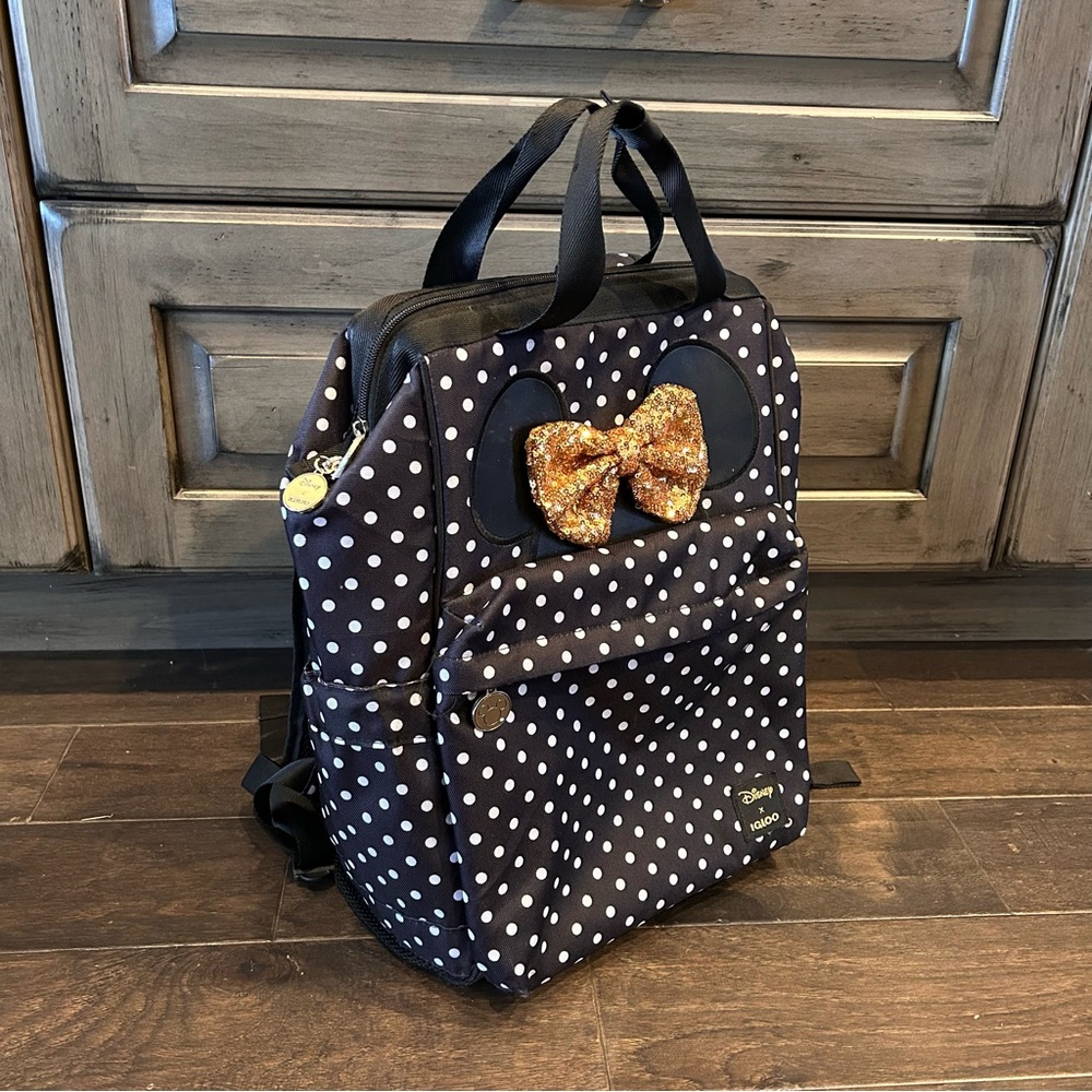 Disney X Igloo Polka Dot Cooler Backpack Glitter Bow